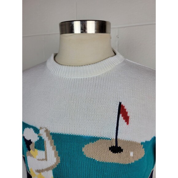 Vintage Brooks Brothers Mens Cotton Golf Sweater Medium - Picture 4 of 10